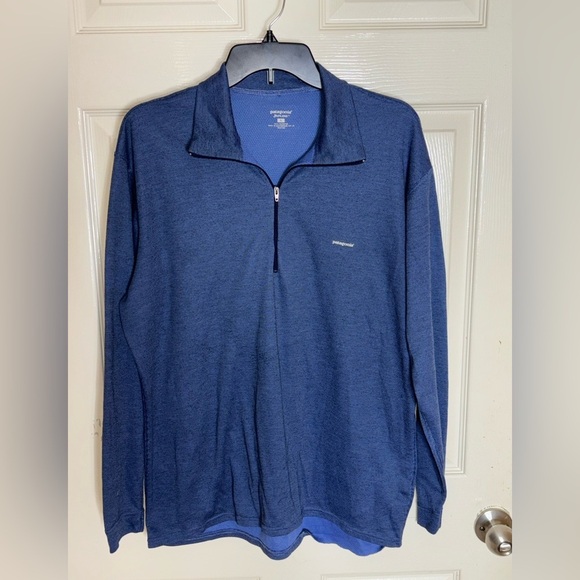 Patagonia Other - Patagonia Zip Neck Pullover Men Large Blue Capilene Baselayer Outdoors​​